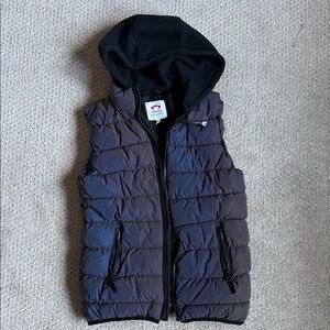 Appaman Purple Iridescent Puffer Vest with Hood